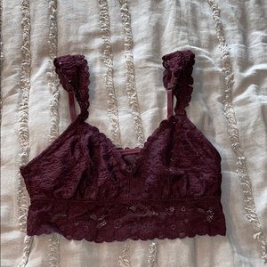 Size S Maroon Lace Bralette